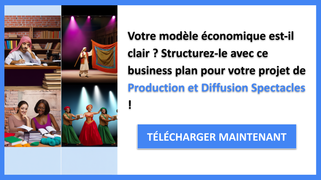 Exemple Business Plan pour Production et Diffusion Spectacles - Production et Diffusion Spectacles Business Model Canvas- CTA1