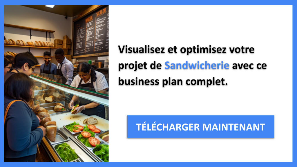 Exemple Business Plan pour Sandwicherie - Sandwicherie Business Model Canvas- CTA3