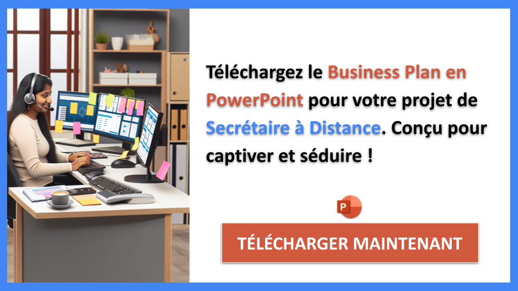 Business Model Canvas pour Secrétaire à Distance : Techniques Avancées 7 Exemple Business Plan pour Secrétaire à Distance - Secrétaire à Distance Business Model Canvas- CTA2