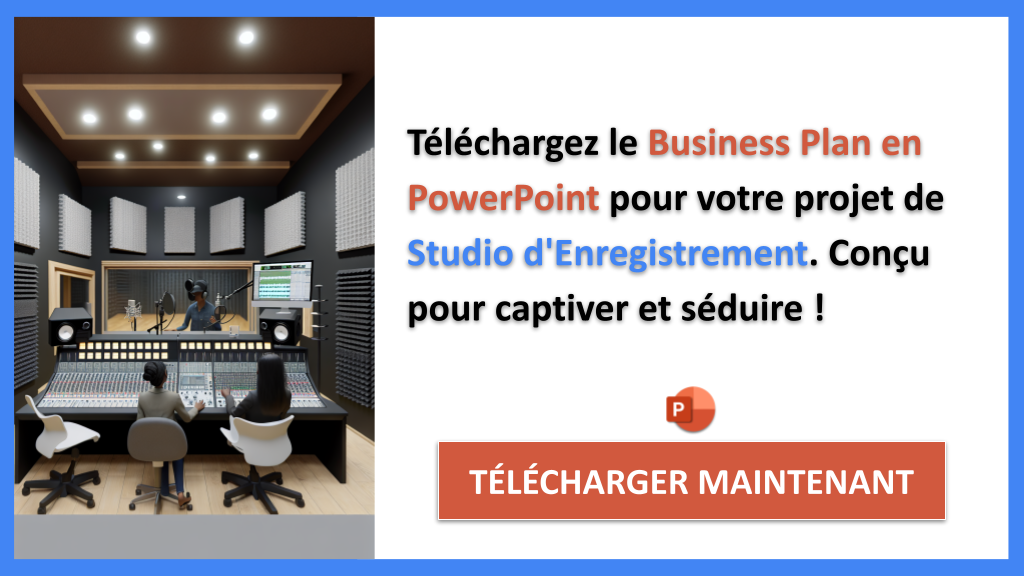 Exemple Business Plan pour Studio d'Enregistrement - Studio d'Enregistrement Business Model Canvas- CTA2