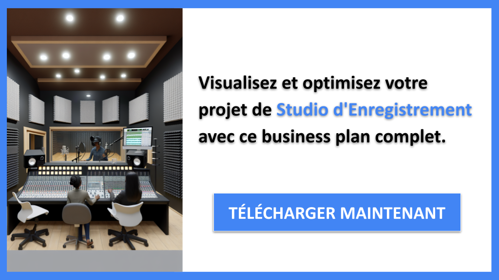 Exemple Business Plan pour Studio d'Enregistrement - Studio d'Enregistrement Business Model Canvas- CTA3