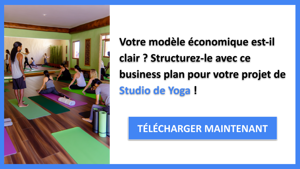 Exemple Business Plan pour Studio de Yoga - Studio de Yoga Business Model Canvas- CTA1