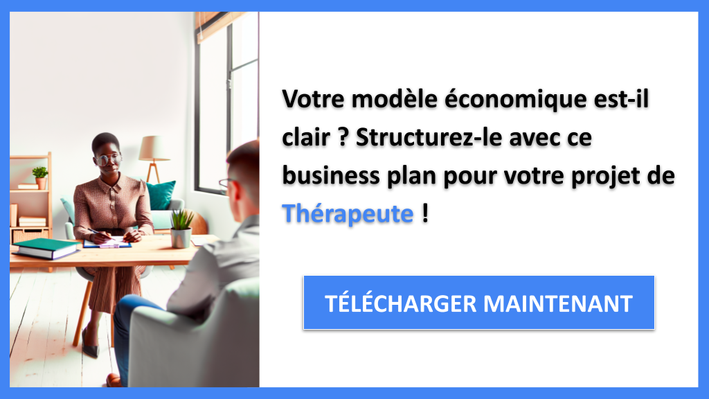 Exemple Business Plan pour Thérapeute - Thérapeute Business Model Canvas- CTA1