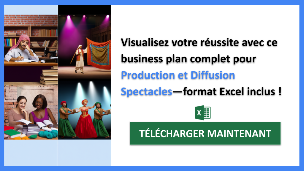 Exemple Business Plan pour Production et Diffusion Spectacles - Production et Diffusion Spectacles Business Plan Exemple- CTA3