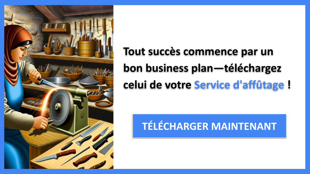 Exemple Business Plan pour Service d'affûtage - Service d'affûtage Business Plan Exemple- CTA1