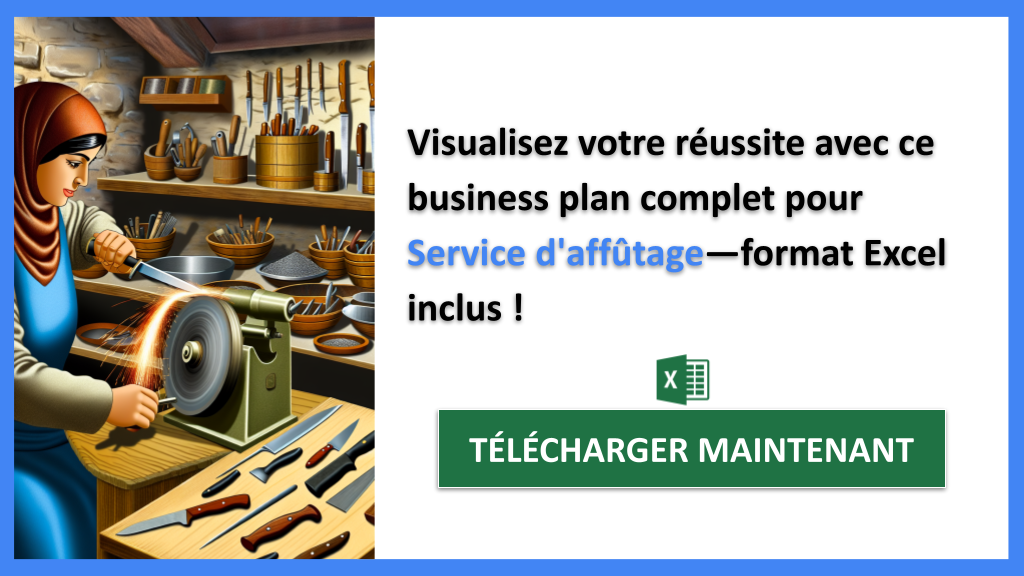 Exemple Business Plan pour Service d'affûtage - Service d'affûtage Business Plan Exemple- CTA3
