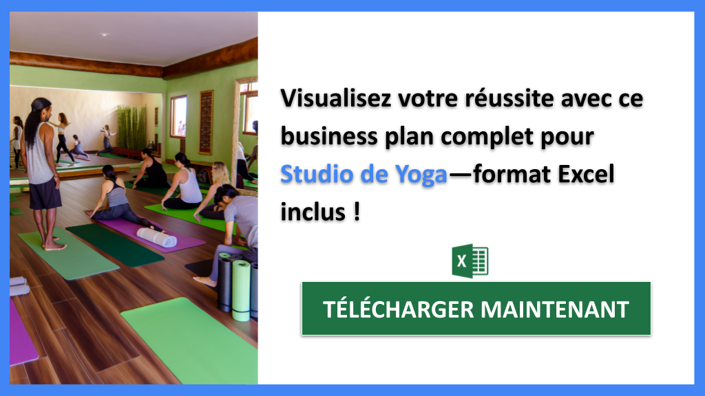Exemple Business Plan pour Studio de Yoga - Studio de Yoga Business Plan Exemple- CTA3