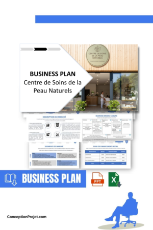Pack Business Plan pour Centre de Soins de la Peau Naturels - Modèle de business plan professionnel pour Centre de Soins de la Peau Naturels, spécialement conçu pour les entrepreneurs, incluant un prévisionnel financier 100% automatisé, une stratégie marketing intégrée, ainsi qu’une analyse complète (SWOT, Business Model Canvas, étude de marché et analyse des risques). Ce document au design moderne et entièrement personnalisable sous Word est structuré pour répondre aux exigences des banques et des investisseurs, tout en permettant un gain de temps considérable grâce à son contenu pré-rédigé.