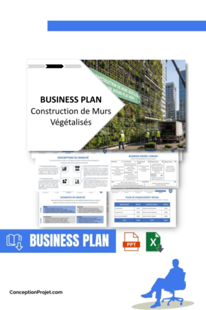 Pack Business Plan pour Construction de Murs VĂ©gĂ©talisĂ©s - ModĂšle de business plan professionnel pour Construction de Murs VĂ©gĂ©talisĂ©s, spĂ©cialement conçu pour les entrepreneurs, incluant un prĂ©visionnel financier 100% automatisĂ©, une stratĂ©gie marketing intĂ©grĂ©e, ainsi quâune analyse complĂšte (SWOT, Business Model Canvas, Ă©tude de marchĂ© et analyse des risques). Ce document au design moderne et entiĂšrement personnalisable sous Word est structurĂ© pour rĂ©pondre aux exigences des banques et des investisseurs, tout en permettant un gain de temps considĂ©rable grĂące Ă son contenu prĂ©-rĂ©digĂ©.