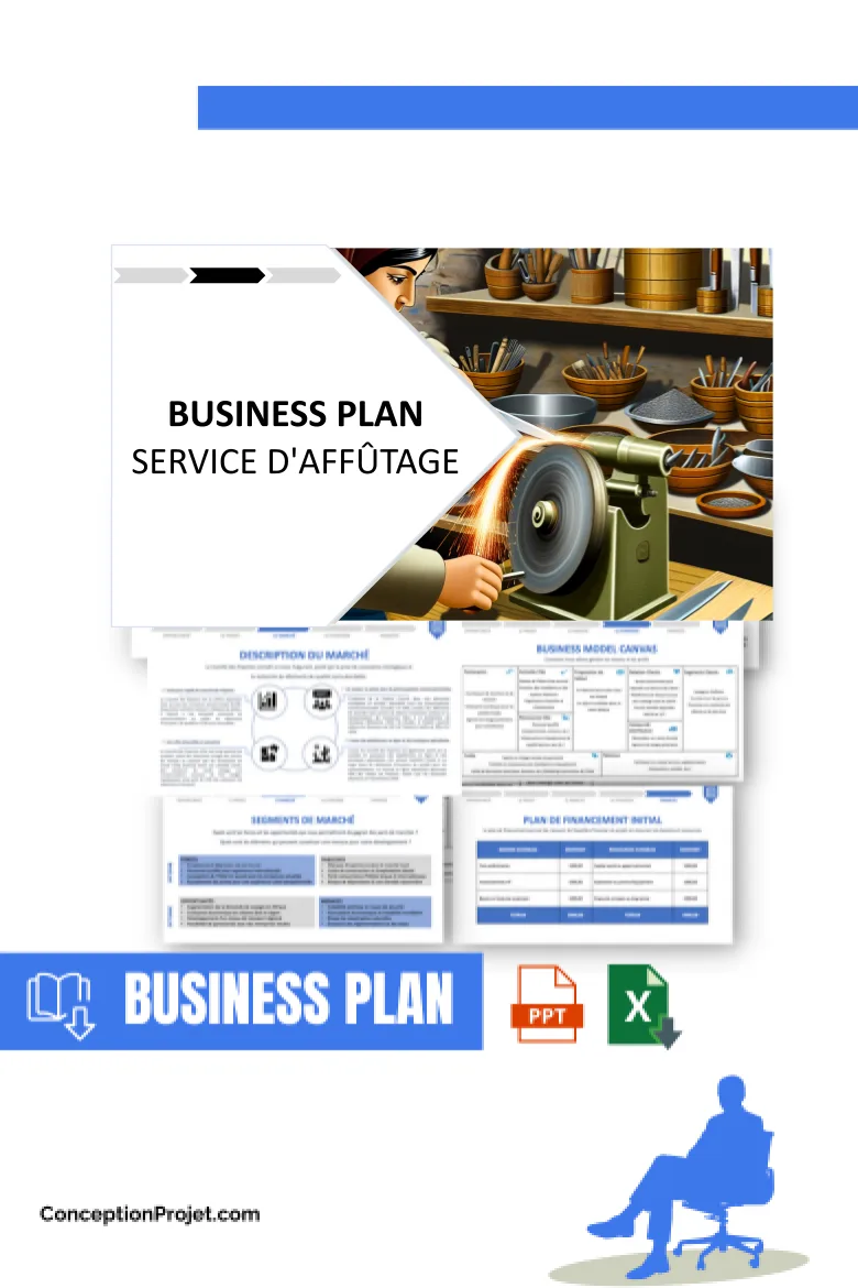 Plan Marketing Service d'Affûtage 2026 : Guide Pratique 4 Business Plan pour Service d'affûtage - Plan Marketing Service d'Affûtage