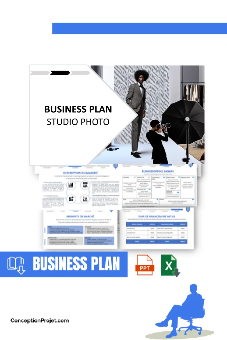 Studio Photo Business Plan Exemple 2026 : Modèle + Guide 4 Business Plan pour Studio Photo - Studio Photo Business Plan Exemple