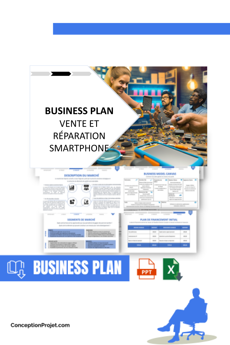 Business Plan pour Vente et Réparation Smartphone - Vente et Réparation Smartphone Revenus Rentabilité