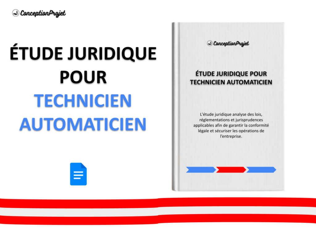 Etude Juridique Technicien Automaticien Cover