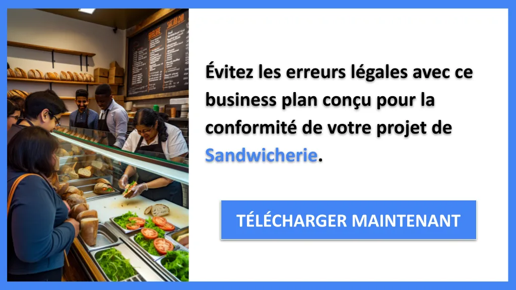 Exemple Business Plan pour Sandwicherie - Étude Juridique Sandwicherie- CTA2
