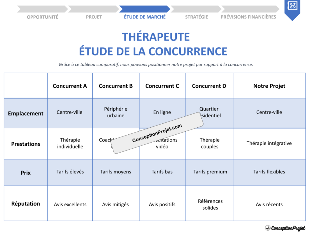 Etude de la Concurrence Therapeute Cover