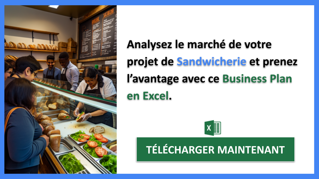 Pourquoi la Sandwicherie est un bon exemple d’analyse concurrentielle 7 Exemple Business Plan pour Sandwicherie - Étude de la Concurrence Sandwicherie- CTA2