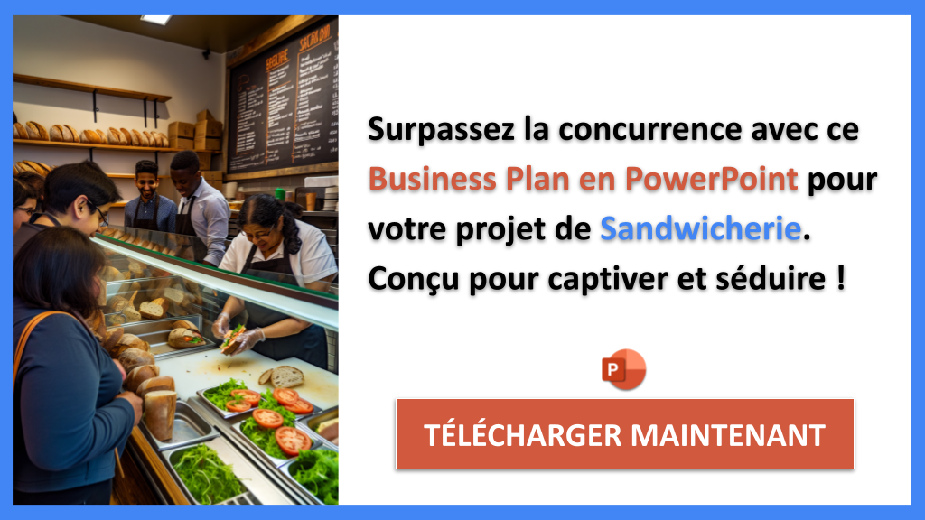 Pourquoi la Sandwicherie est un bon exemple d’analyse concurrentielle 8 Exemple Business Plan pour Sandwicherie - Étude de la Concurrence Sandwicherie- CTA3