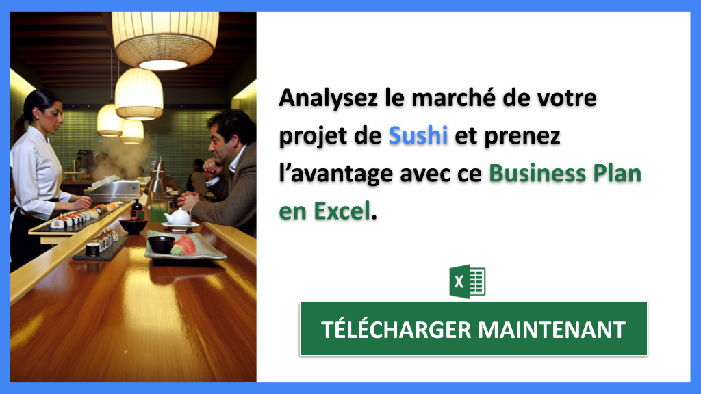 Étude de la concurrence : comment un Restaurant Sushi se positionne 7 Exemple Business Plan pour Sushi - Étude de la Concurrence Sushi- CTA2