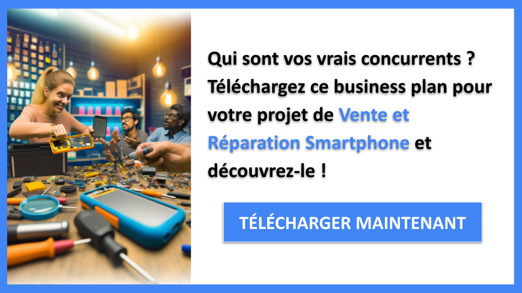 Exemple Business Plan pour Vente et Réparation Smartphone - Étude de la Concurrence Vente et Réparation Smartphone- CTA1