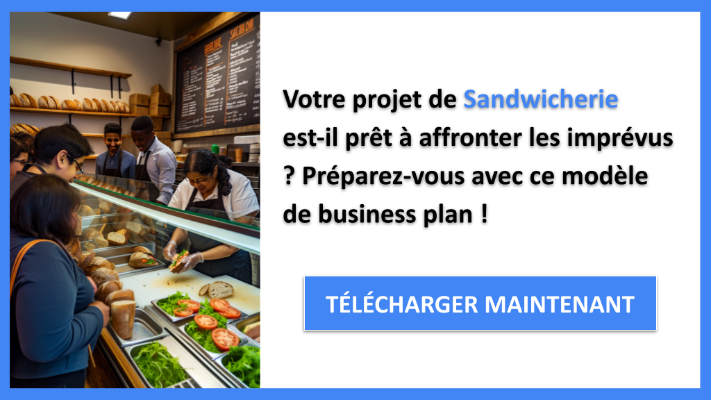 Exemple Business Plan pour Sandwicherie - Gestion des Risques Sandwicherie- CTA1