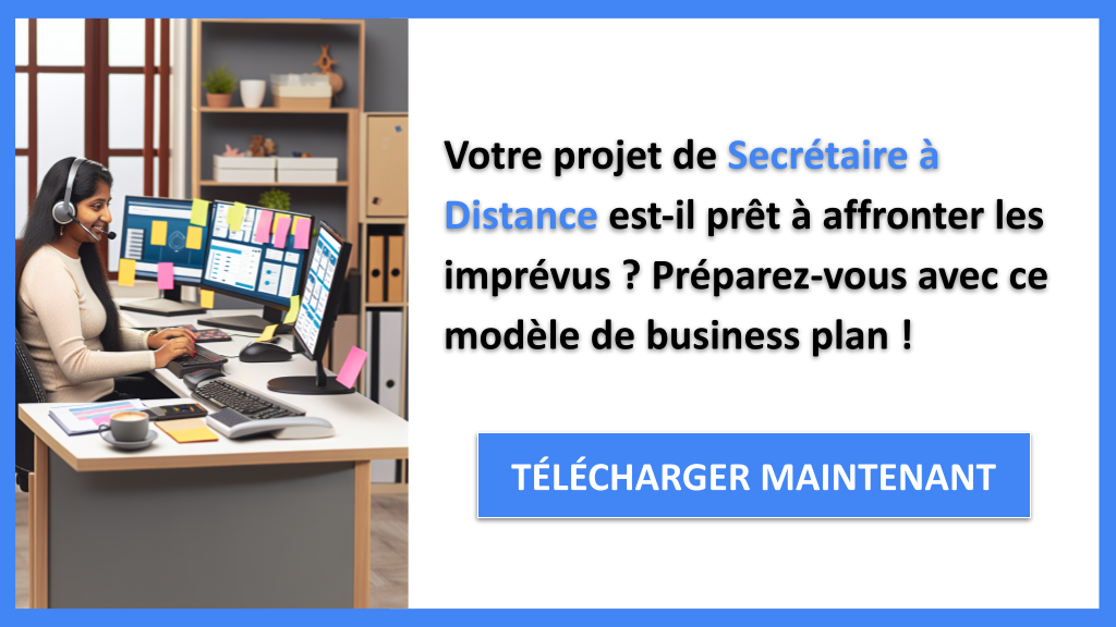 Exemple Business Plan pour Secrétaire à Distance - Gestion des Risques Secrétaire à Distance- CTA1