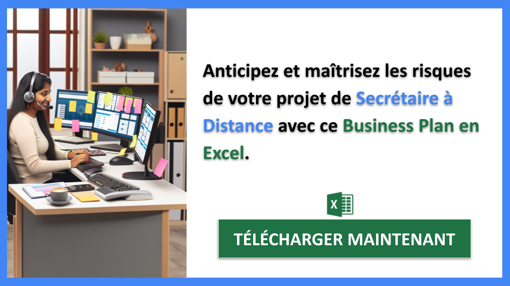 Exemple Business Plan pour Secrétaire à Distance - Gestion des Risques Secrétaire à Distance- CTA2