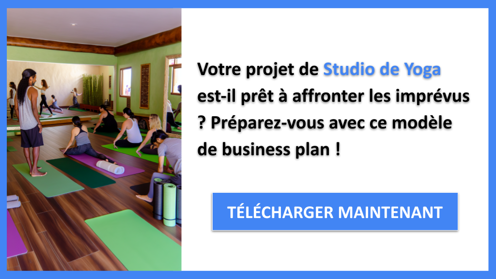 Exemple Business Plan pour Studio de Yoga - Gestion des Risques Studio de Yoga- CTA1