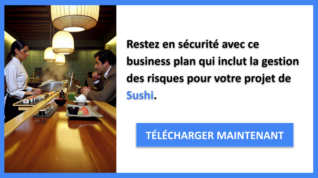 Exemple Business Plan pour Sushi - Gestion des Risques Sushi- CTA3