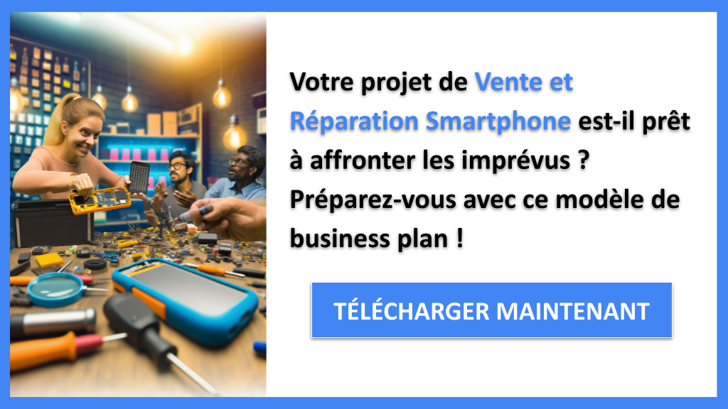 Exemple Business Plan pour Vente et Réparation Smartphone - Gestion des Risques Vente et Réparation Smartphone- CTA1