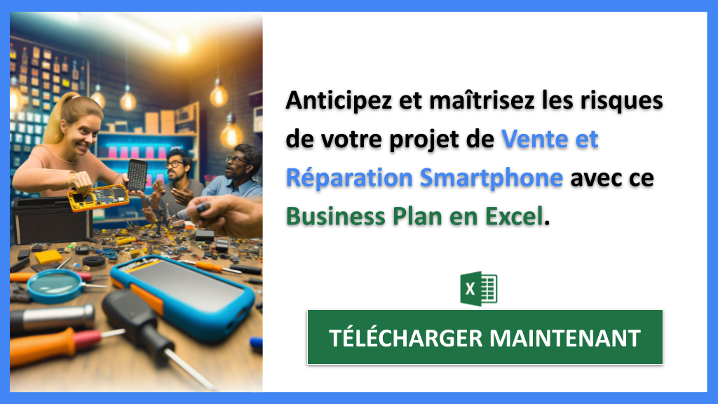 Exemple Business Plan pour Vente et Réparation Smartphone - Gestion des Risques Vente et Réparation Smartphone- CTA2