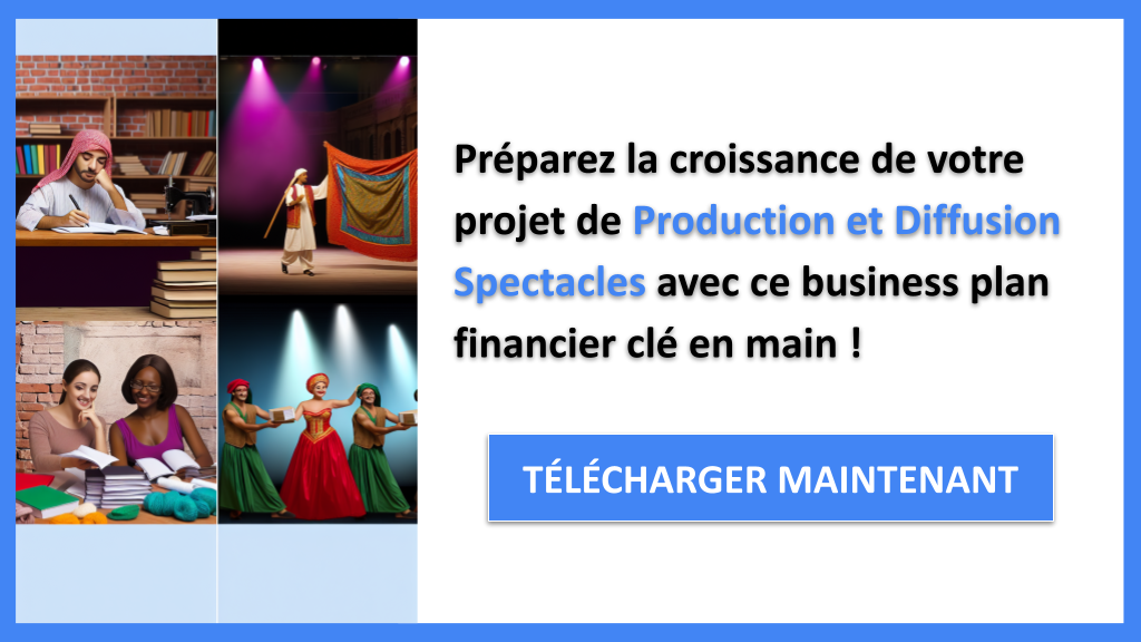 Exemple Business Plan pour Production et Diffusion Spectacles - Production et Diffusion Spectacles Plan financier Exemple- CTA3