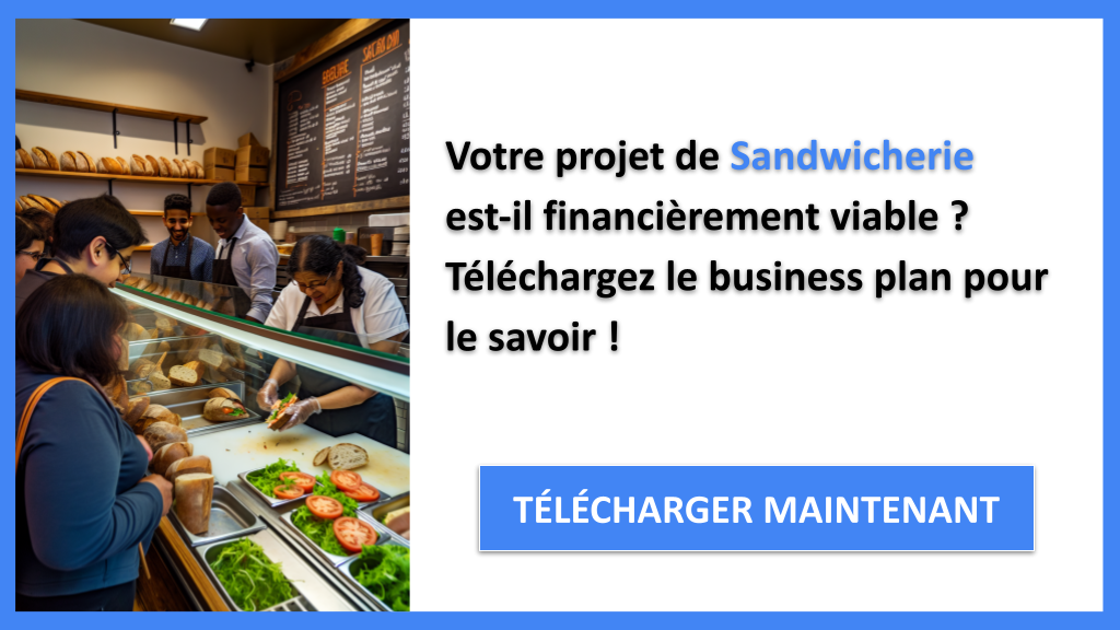 Exemple Business Plan pour Sandwicherie - Sandwicherie Plan financier Exemple- CTA1