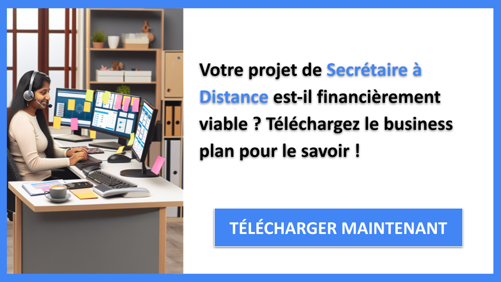 Exemple Business Plan pour Secrétaire à Distance - Secrétaire à Distance Plan financier Exemple- CTA1