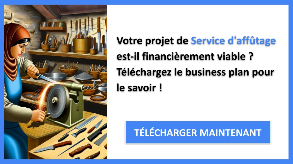 Exemple Business Plan pour Service d'affûtage - Service d'affûtage Plan financier Exemple- CTA1