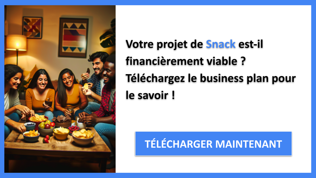 Plan financier pour snack 6 Exemple Business Plan pour Snack - Snack Plan financier Exemple- CTA1
