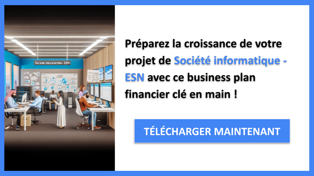 Plan financier pour ESN 8 Exemple Business Plan pour Société informatique - ESN - Société informatique - ESN Plan financier Exemple- CTA3