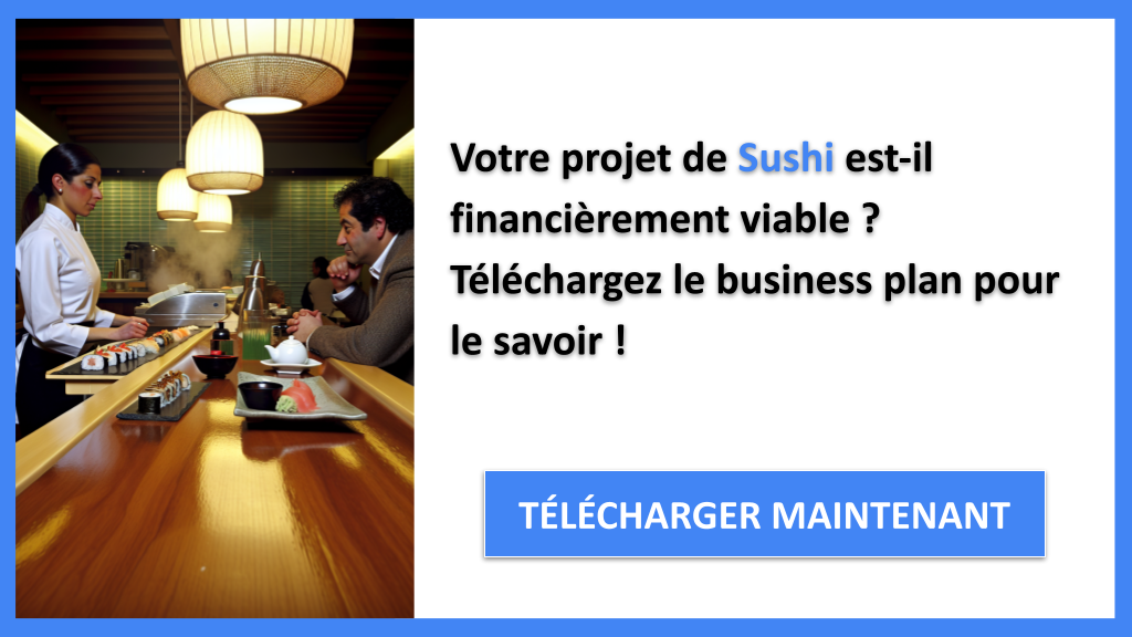 Plan financier pour restaurant sushi 6 Exemple Business Plan pour Sushi - Sushi Plan financier Exemple- CTA1