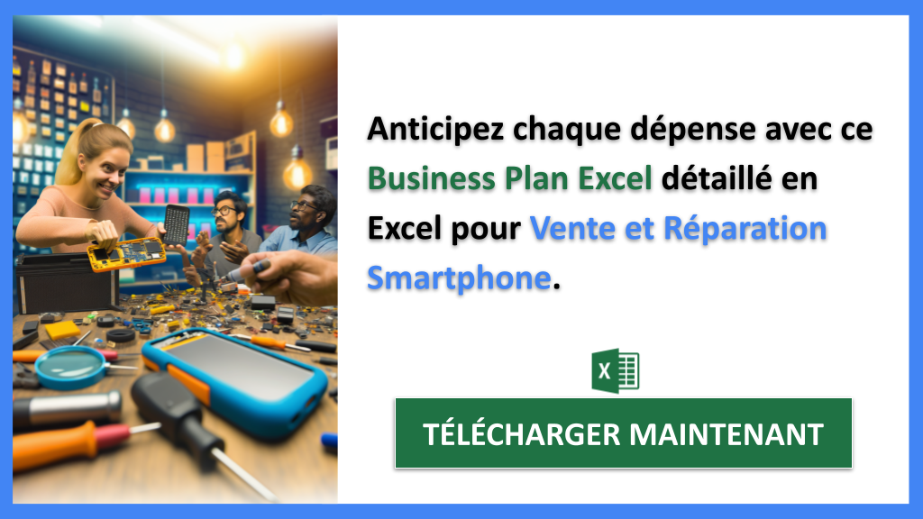 Exemple Business Plan pour Vente et Réparation Smartphone - Vente et Réparation Smartphone Plan financier Exemple- CTA2