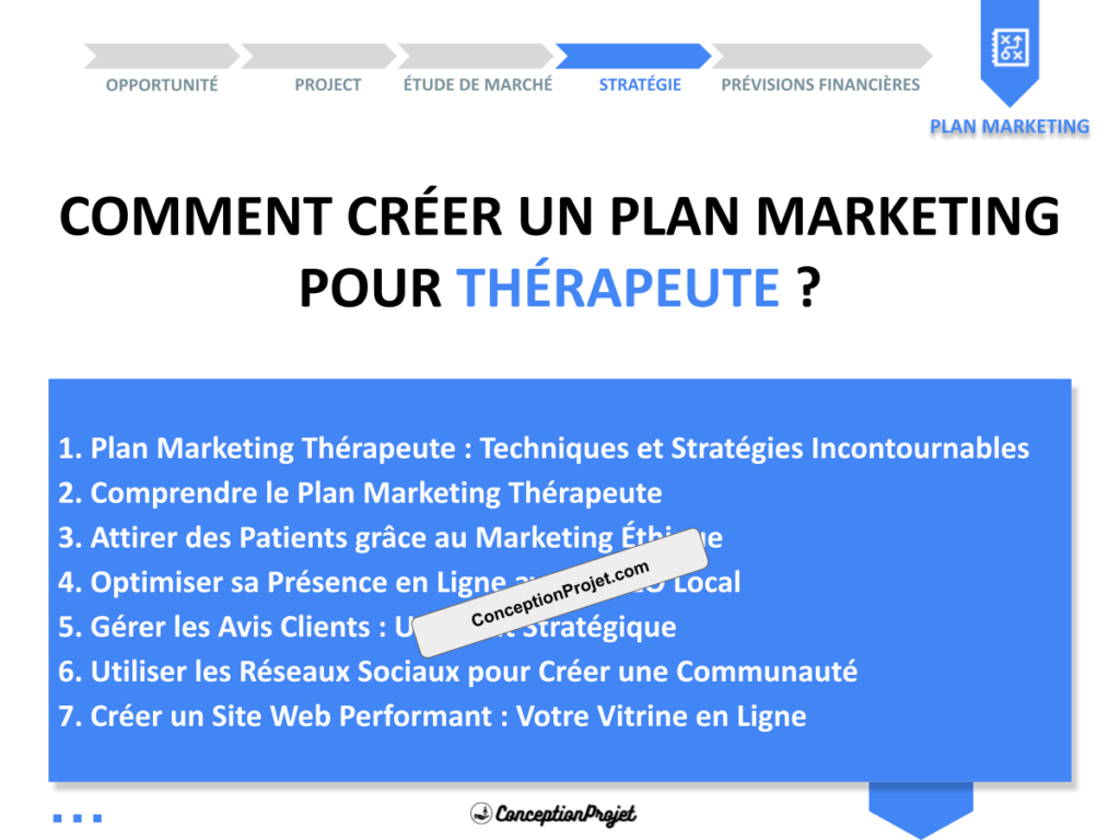 Plan Marketing Therapeute Cover