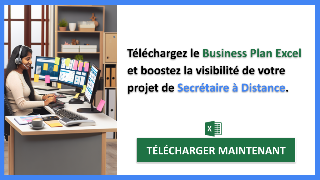 Exemple Business Plan pour Secrétaire à Distance - Plan Marketing Secrétaire à Distance- CTA2