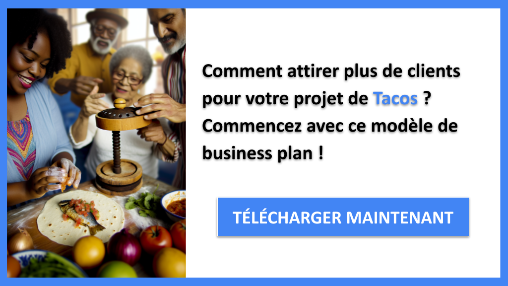 Exemple Business Plan pour Tacos - Plan Marketing Tacos- CTA1