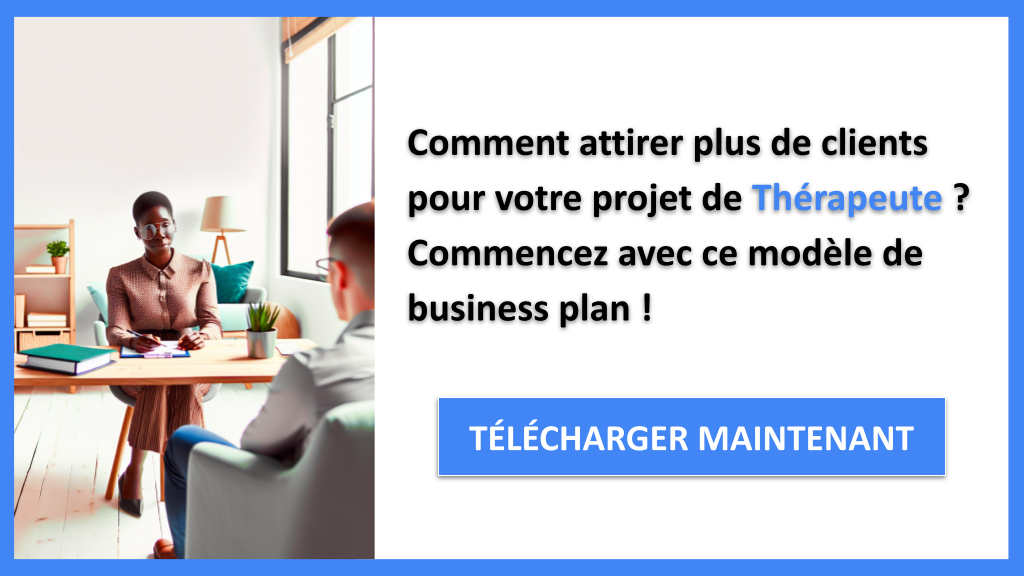 Exemple Business Plan pour Thérapeute - Plan Marketing Thérapeute- CTA1
