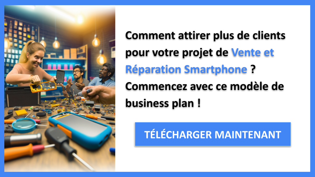 Exemple Business Plan pour Vente et Réparation Smartphone - Plan Marketing Vente et Réparation Smartphone- CTA1