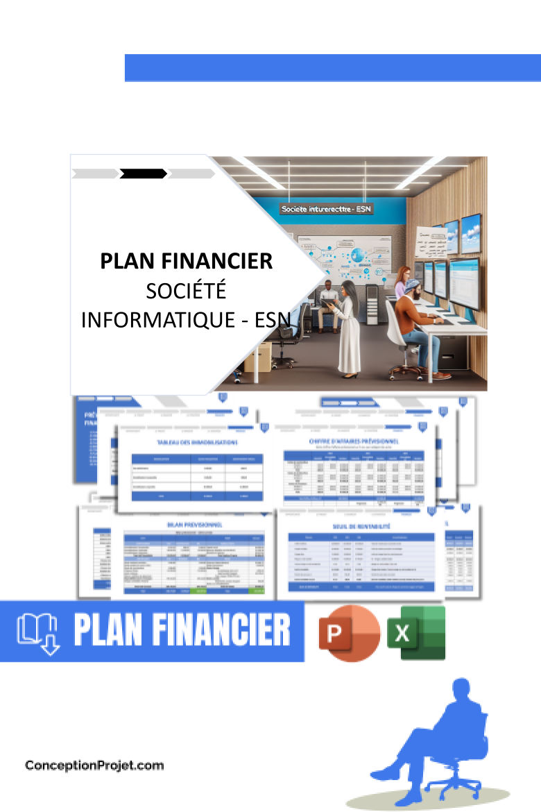 Plan financier pour Société informatique - ESN - Société informatique - ESN Guide de Création