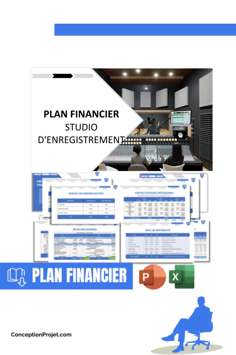 Plan financier pour Studio d'Enregistrement - Coût Studio d'enregistrement