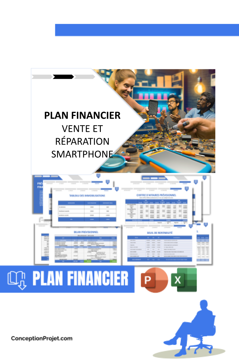 Plan financier pour Vente et Réparation Smartphone - Vente et Réparation Smartphone Revenus Rentabilité