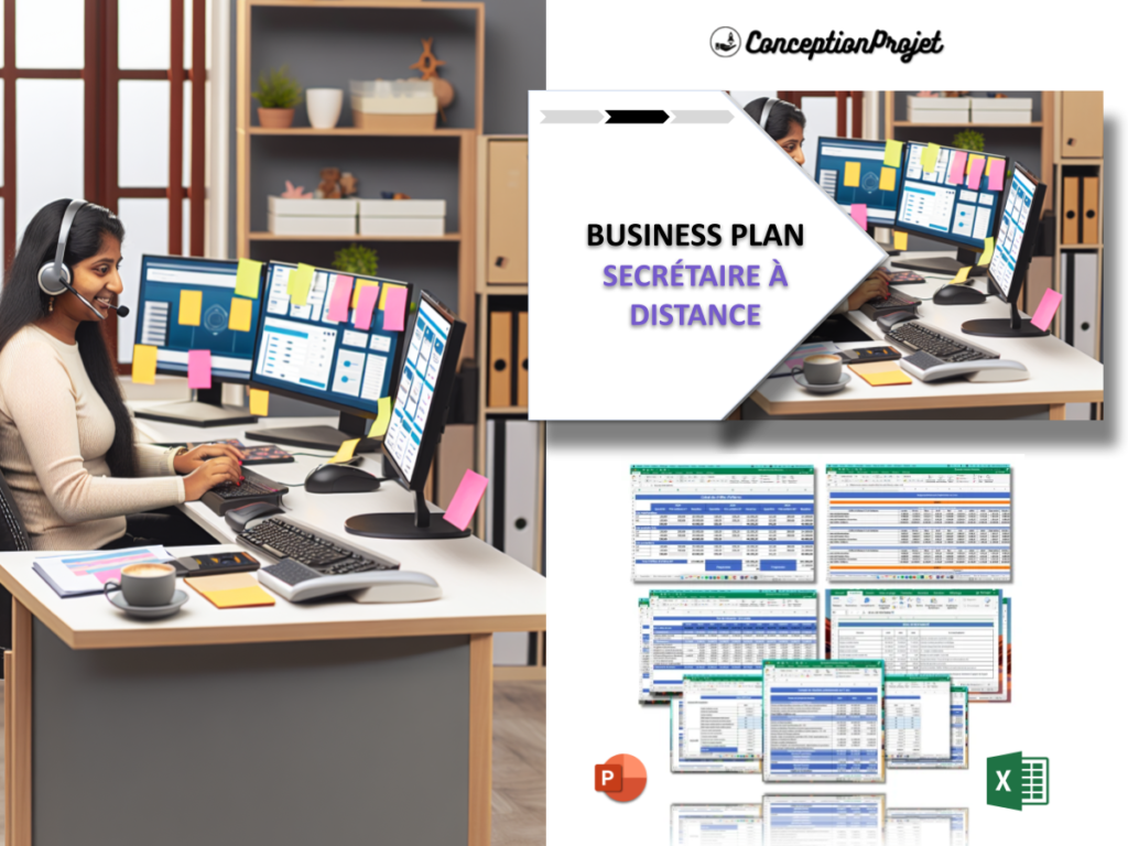 Secretaire a Distance Business Plan Exemple Cover