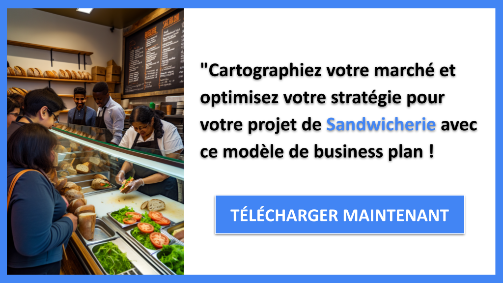 Exemple Business Plan pour Sandwicherie - Segments Clients Sandwicherie- CTA3