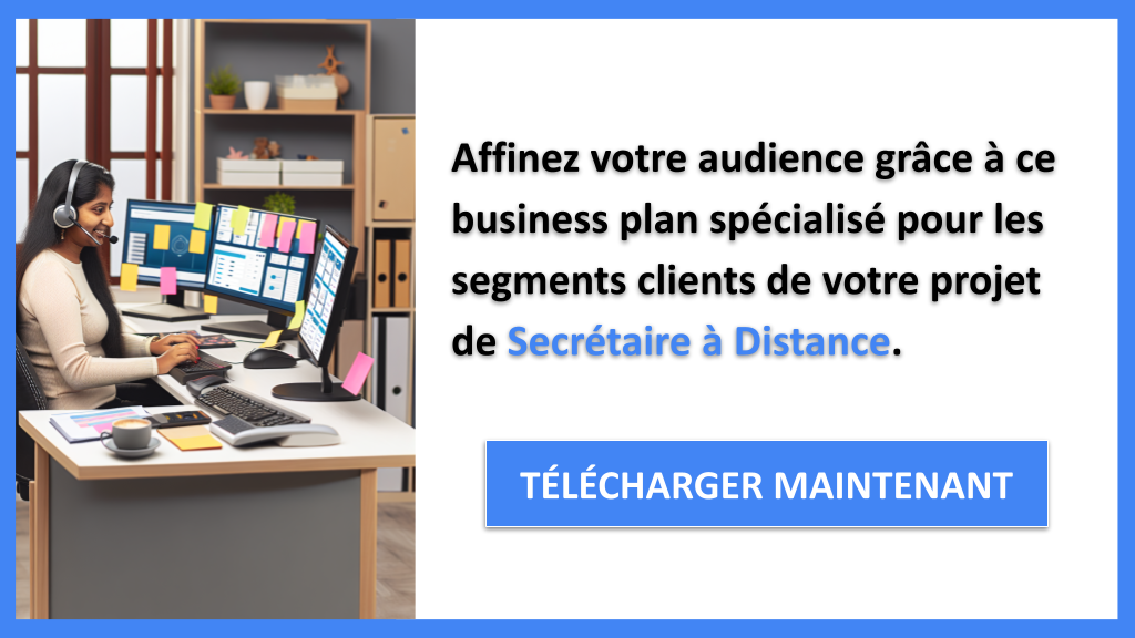 Comment segmenter les clients pour un service de Secrétaire à Distance ? 7 Exemple Business Plan pour Secrétaire à Distance - Segments Clients Secrétaire à Distance- CTA2