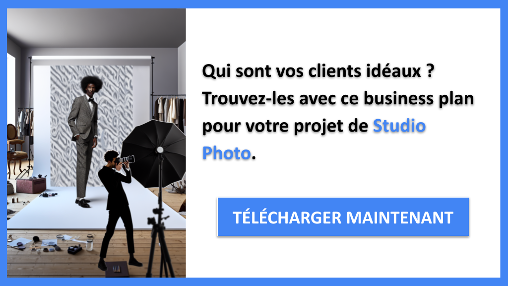 Exemple Business Plan pour Studio Photo - Segments Clients Studio Photo- CTA1